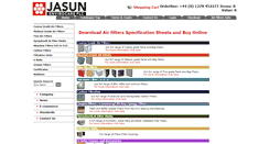 Desktop Screenshot of jasunfiltration.com